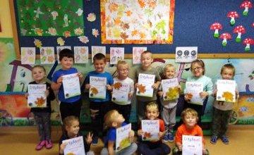Dyplomy za pracowitość w grupie 5 latków