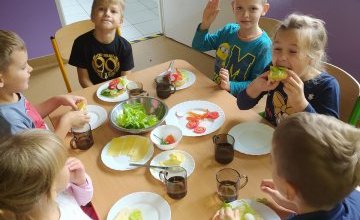 "Robimy zdrowe kanapki" - zajęcia w grupie 6 latków