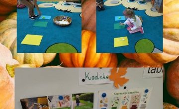 Grupa 5 latków bierze udział projekcie "Emocja" i "Gramy w zielone"