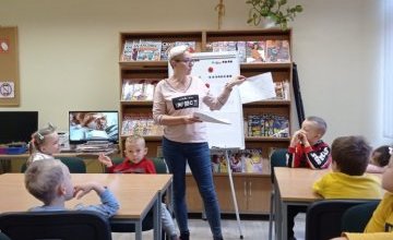 "Światowy Dzień Numbata" - zajęcia biblioteczne w grupie 6 latków