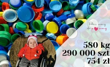 Zbieramy nakrętki dla Nadii