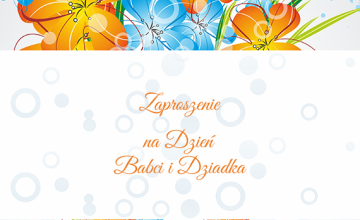 Zaproszenie na Dzień Babci i Dziadka