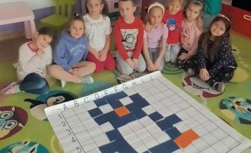 "Polarna wyprawa" - kodowanie z programu "Matematyka dla smyka" w grupie 6 latków