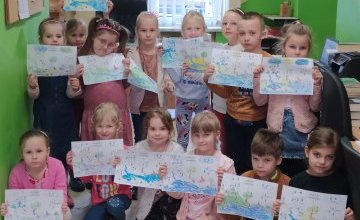 "Mali obrońcy przyrody. Obieg wody" - zajęcia biblioteczne w grupie 6 latków