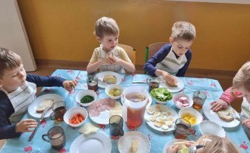 "Robimy zdrowe kanapki" - zajęcia w grupie 5 - 6 latków