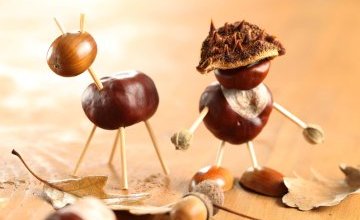 Ludziki z kasztanów w grupie 5 - 6 latków