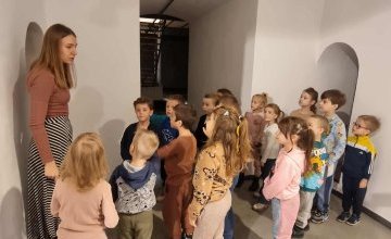 Grupa integracyjna na wystawie "Kolorowy węgiel"