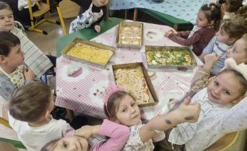 Dzień Pizzy w grupie 4 - 5 i 5 - 6 latków