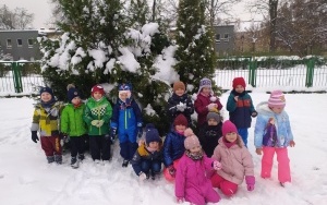 Zimowe zabawy na śniegu w grupie 5 - 6 latków (13)