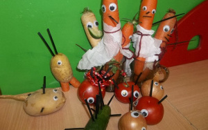 "Wesoły gang warzyw" - zajęcia w grupie 5 latków