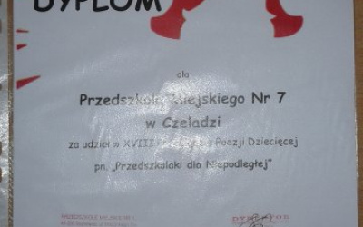 XVIII Przegląd Poezji Dziecięcej "Przedszkolaki dla Niepodległej" w Sosnowcu