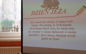 Dzień Jeża w grupie 4 i 5 latków