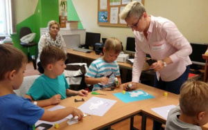 "Zęby małe i duże w naturze" - zajęcia biblioteczne 6 latków