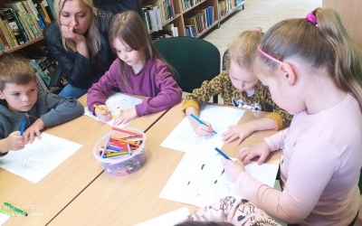 "Pani Jesień " - zajęcia biblioteczne w grupie 6 latków (11)