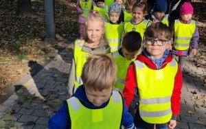 Poszukiwanie jesieni przez dzieci z grupy 5 - 6 latków (1)