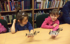 "21 stycznia Dzień zebry" - zajęcia biblioteczne 4 - latków