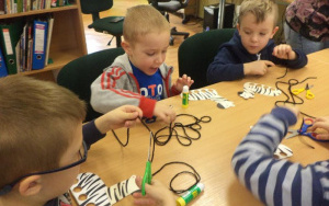"21 stycznia Dzień zebry" - zajęcia biblioteczne 4 - latków